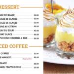 Menu 6ÈME CAFE Marrakech June 2023 202115